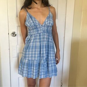 Blue Plaid Sundress